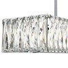 Possini Euro Design Sera Chrome Silver Linear Pendant Chandelier 33 1/2" Wide Modern Clear Crystal 5-Light Fixture for Dining Room Kitchen Island Home - 3 of 4