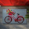 tagltd 1'6" x 2'6" Bike Rider Coir Rectangle Indoor Outdoor Doormat Front Door Welcome Mat  Blue Background - 4 of 4