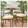 Kensington Garden 4pc 15"x15" Outdoor Bistro Chair Cushions - 2 of 4
