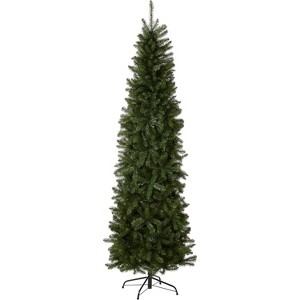 COZONY Artificial Slim Christmas Tree, Kingswood Fir Green Tree with Stand Included - 1 of 4