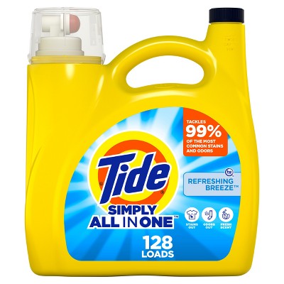 Tide Clean & Fresh Simply Refreshing Breeze HE Compatible Liquid Laundry Detergent Soap