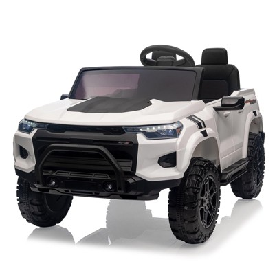 24V 2-Seater Kids Ride On Truck Electric Car, Battery Powered Ride On Toy with Remote Control, Handle, Battery Display, Trunk