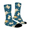 Cute Bear Women Printed Crew Socks Funny Funky Socks Soft Polyester Novelty Gifts for Artists Men - 3 of 4