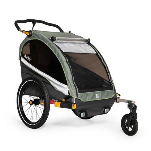 Kids bike 2024 trailer double