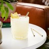 Viski Stainless Steel Cocktail Straws with Gold Finish, Eco-Friendly Reusable Short Metal Straws, 5 Inch Set of 6 - 2 of 4