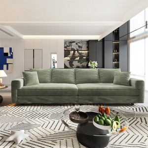 RISOKEYS Upholstered Sofa - Cloud Couch with Deep Seat and Soft Pillows, Convertible Sofa Lounge Chair for Living Room, Bedroom - 1 of 4