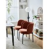 Nordlys Set of 2 Metal and Velvet Dining Chairs Modern Design Style Upholstery Dining Room - 2 of 4