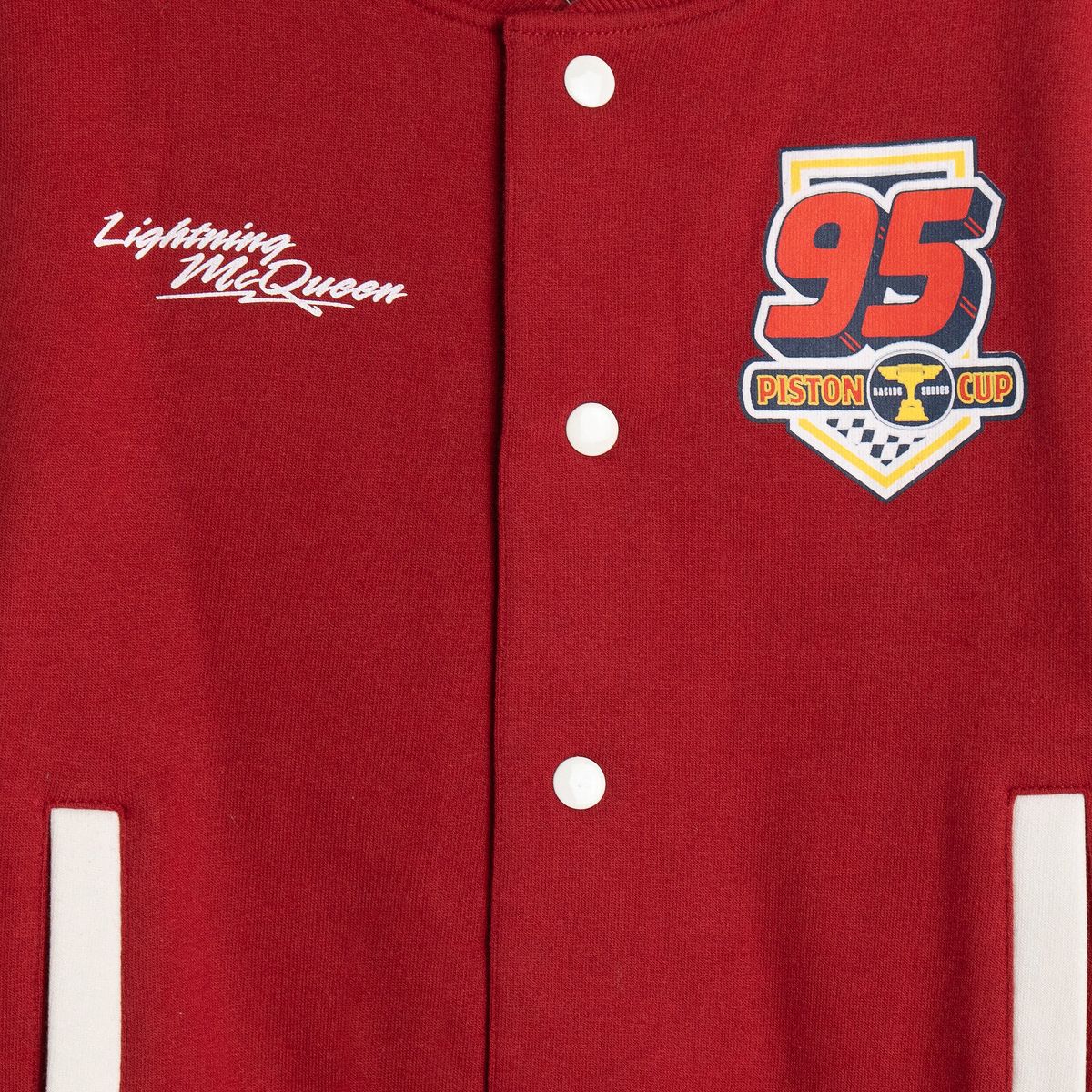 Disney Cars Fleece Varsity Bomber Jacket and Jogger Pants Outfit Set Toddler - thumbnail 3