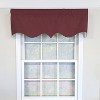 RLF Home 100% Cotton Basket Weave Regal Poly/Cotton lining Rod Pocket Valance 50" x 15" Egg Plant - 2 of 4