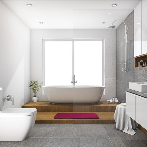 Water Absorbent Soft Foam Bath Mat Bathroom Shower Rug Non Slip Floor Bath  Mats