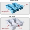 JDICTION 7 Inch Letter Resin Mold - 26 Pack English Alphabet Mold for Resin Casting & Soap Making - 2 of 4