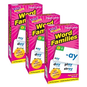 Trend Word Families Skill Drill Flash Cards, 3 Packs - 1 of 1