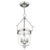 Livex Lighting Jefferson 3 - Light Chandelier in  Brushed Nickel - 4 of 4
