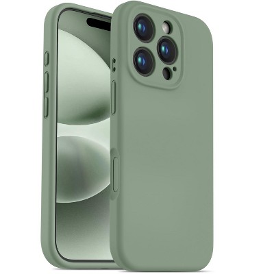 BONGEEK Designed for iPhone 16 Pro Max Case,Camera Control Button Coverage,12FT Military-Grade Protection,Silicone Shockproof Slim , Calke Green