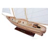 Sailboat Model 33" - America 1851 Yacht Cherry Wood with Foldable Masts - By Old Modern Handicrafts - 4 of 4