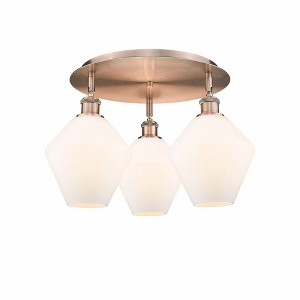 Cindyrella - 3 Light Flush Mount In Industrial Style-11 Inches Tall and 19.75 Inches Wide - 1 of 1