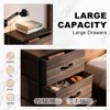 PAGED Dresser with 4 Fabric Drawers, Versatile Chest of Drawers, Modern Storage Cabinet with Wooden Top for Living Room, Bedroom - 4 of 4