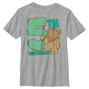 Boy's Star Wars 5th Birthday Cute Ewok T-Shirt - 1 of 4