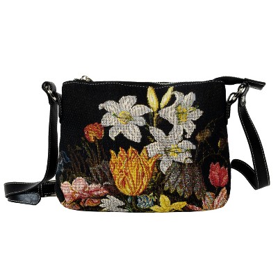 Signare USA Ambrosius Bosschaert Still Life Crossbody Bag