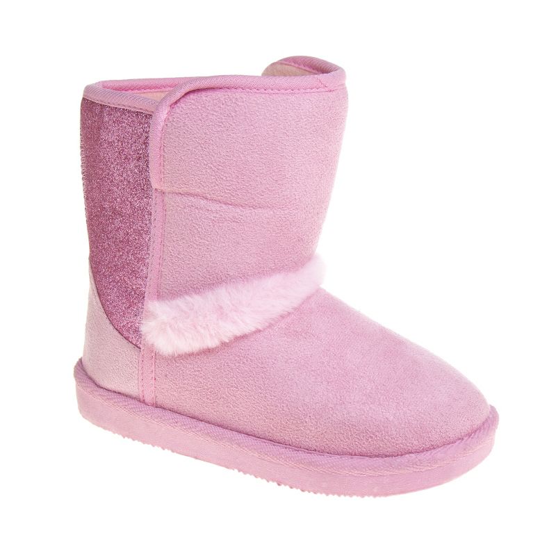 Josmo Little Kids Girls Winter Boots  Cozy Faux Fur Shearling Booties (Little Kids), 1 of 8