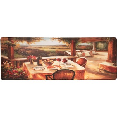 World Rug Gallery Village Restaurant Scenery Anti-fatigue Kitchen Mat