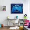 Stupell Industries Game Time Bold Blue Computer Theme Gaming Controller, 48" x 36" - 2 of 4