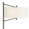 Pacific Coast Lighting Hugo 28" Tall Modern Industrial Table Lamp USB Port Brown Gunmetal Finish Metal Single White Shade Living Room Charging Bedroom - image 3 of 4