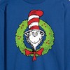 Men's The Cat in the Hat Cat Wreath Long Sleeve Graphic T-Shirt - Royal Blue - Medium - 2 of 4
