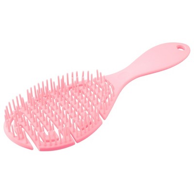 Unique Bargains Grid Hair Brush Shower Detangler Need to Vent Detangling Brush Rubber