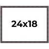 PosterPalooza | Slim Profile Brown Picture Frame - UV Acrylic, Backing Board, Hanging Hardware Included - 2 of 4