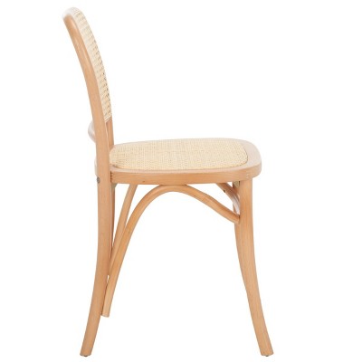 Natural Cane and Wood Side Chair Set