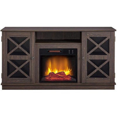 HearthPro Easton Electric Fireplace Media Console in Brown - SP6615-OF