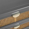 NicBex Natural Rattan 3 Drawer Cabinet Closet Organizers and Storage Dresser for Closet Chests of Drawers for Bedroom, Living Room, Gray - 4 of 4
