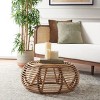 Jorah Round Coffee Table - Honey Brown Wash - Safavieh - 2 of 4