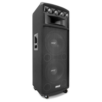 Pyle PADH212 1600W Outdoor 7 Way Pa Loud-Speaker Cabinet Sound System with Dual 12" Woofers, 3.4" Piezo Tweeters, and 5"x12" Super Horn Midrange