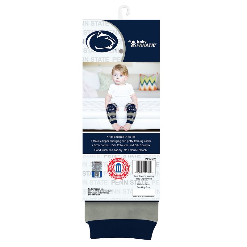 Baby Fanatic Officially Licensed Toddler & Baby Unisex Crawler Leg Warmers - NCAA Penn State Nittany Lions, 2 of 7