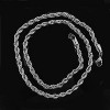 Gold Stainless Steel Rope Chain Necklace Hip Hop Men Women Ginger Lyne Collection - 4 of 4