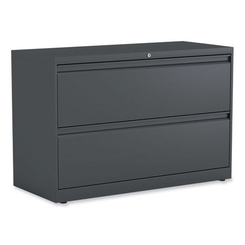 Alera Lateral File, 2 Legal/Letter-Size File Drawers, Charcoal, 42" x 18.63" x 28" - image 1 of 4