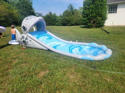 Intex shark deals water slide