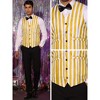 INSPIRE CHIC Men's Business Slim Fit V Neck Sleeveless Striped Vest - 4 of 4