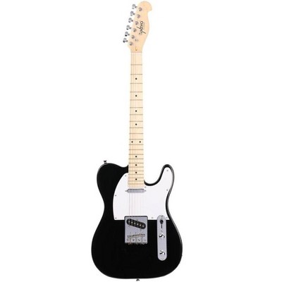 Monoprice Retro Classic 6 String Electric Guitar With Gig Bag - Black, Right, Single-Cutaway Solid Body, Perfect For Beginners - Indio Series