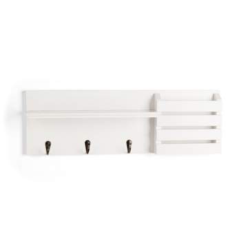 Utility Shelf with Pocket and Hanging Hooks - Danya B.