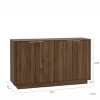 55" Modern Sideboard Buffet Cabinet with Adjustable Shelves, Large Accent Console Table for Dining Room-3irtyhousy - 4 of 4