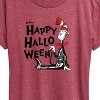 Women's - Dr. Seuss - Happy Halloween Skeleton Cat Short Sleeve Graphic T-Shirt - 2 of 4