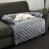 Pet Adobe Furniture Protector for Dogs and Cats with a Shredded Memory Foam Filled Three-Sided Bolster - Gray - 2 of 4
