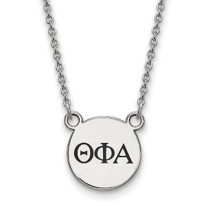 Black Bow Jewelry Sterling Silver Theta Phi Alpha Greek Life Necklace 18 Inch - 1 of 4