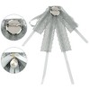 INSPIRE CHIC Women's Lace Pre-Tied Corsage Ribbon Bow Tie Brooches - 3 of 4