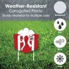 Big Dot of Happiness Jolly Santa Claus - Merry Christmas Yard Sign and Outdoor Lawn Decorations - Christmas Yard Signs - Set of 8 - 3 of 4