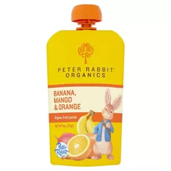Peter Rabbit Organics Banana Mango & Orange Baby Food Pouch - 4oz