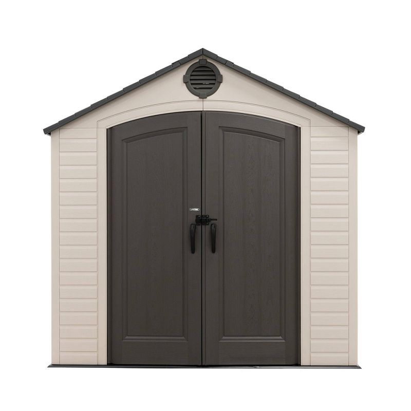 Lifetime 8&#39; x 12.5&#39; Outdoor Storage Shed Desert Sand, 1 of 10